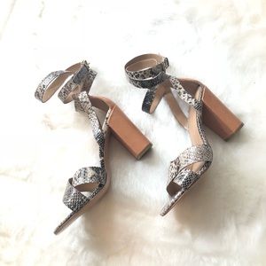 Banana Republic Pella Heeled Sandal Snakeskin